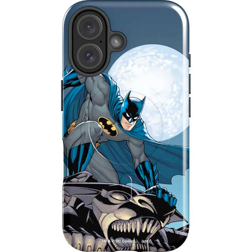 DC Comics Batman Watches Over the City iPhone 16 Plus Magsafe Impact Case